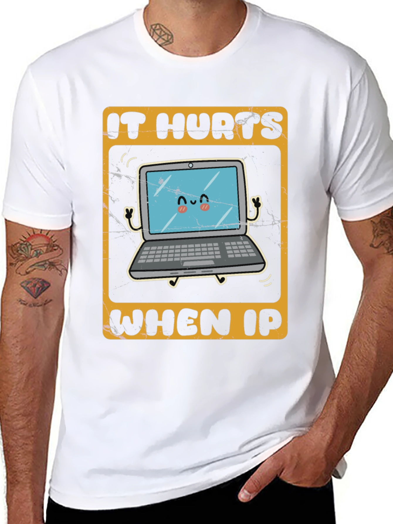 It Hurts When IP Funny Tech T-Shirt