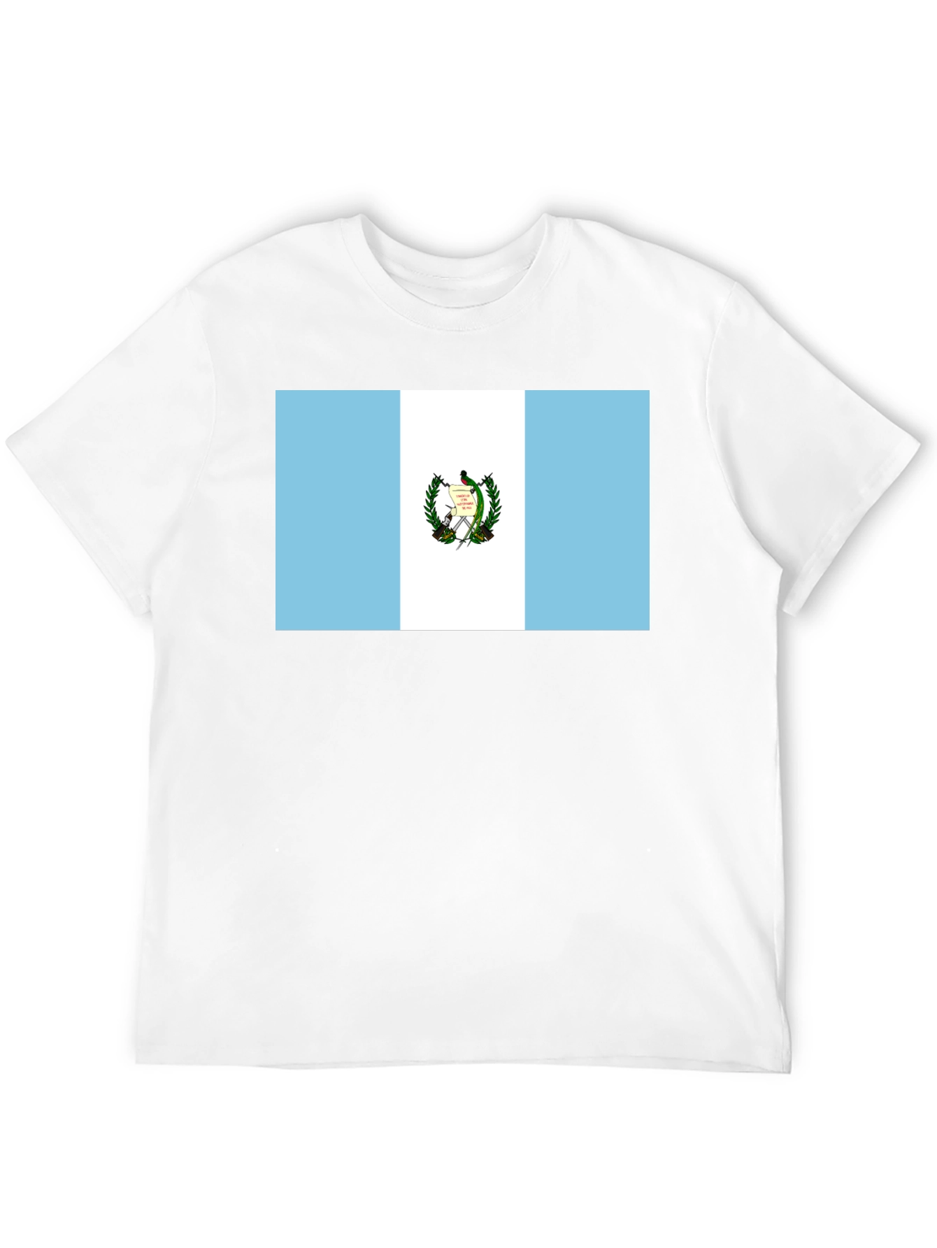 Guatemalan Flag Graphic T-Shirt - Black