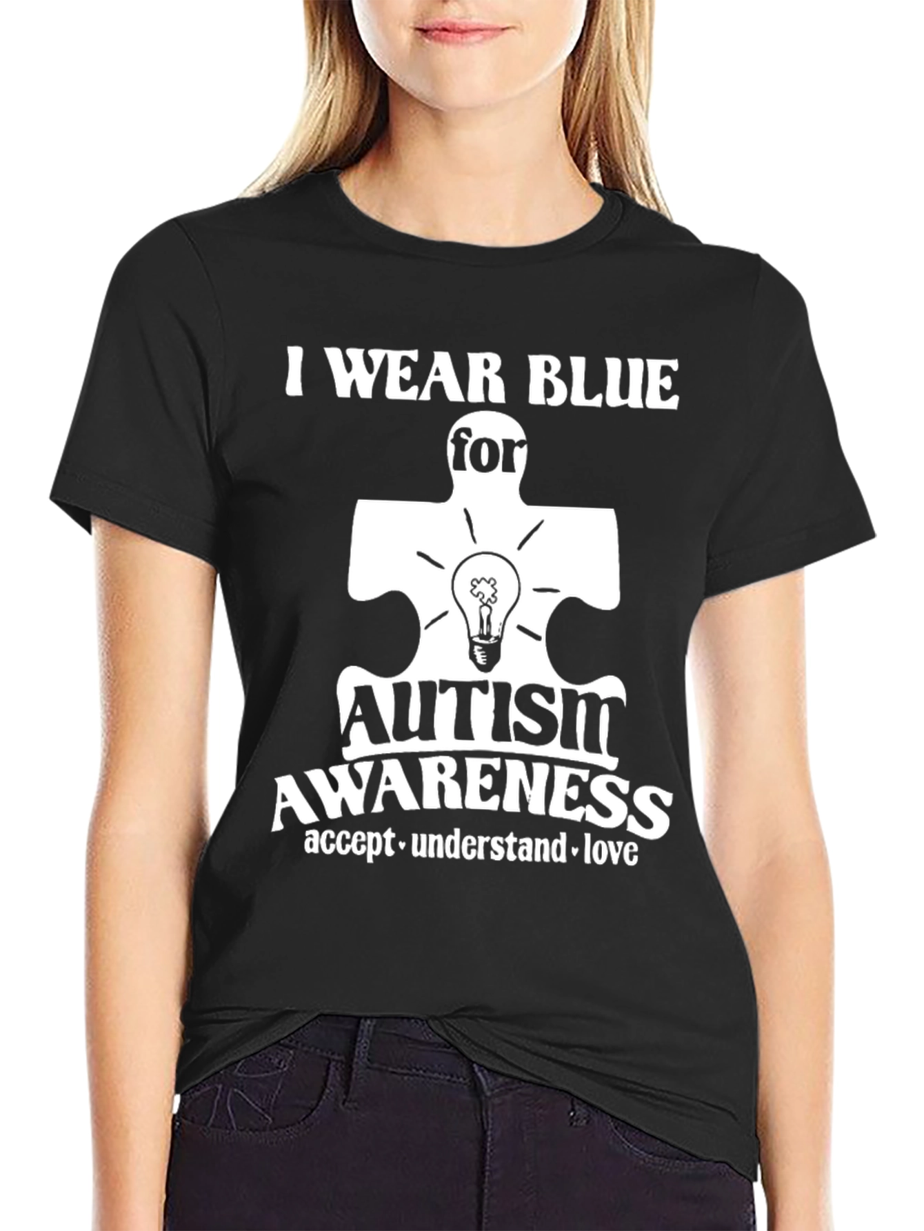 Autism Awareness T-Shirt - I Wear Blue For...