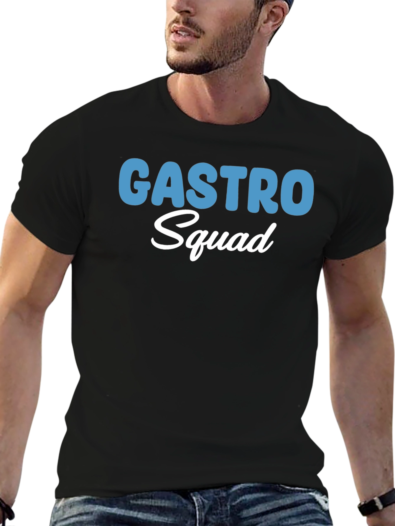 Gastro Squad T-Shirt - Black Crew Neck Tee