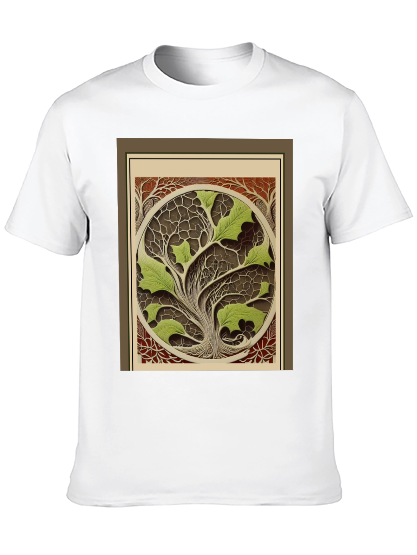 Arboreal Art T-Shirt - Nature Inspired Design