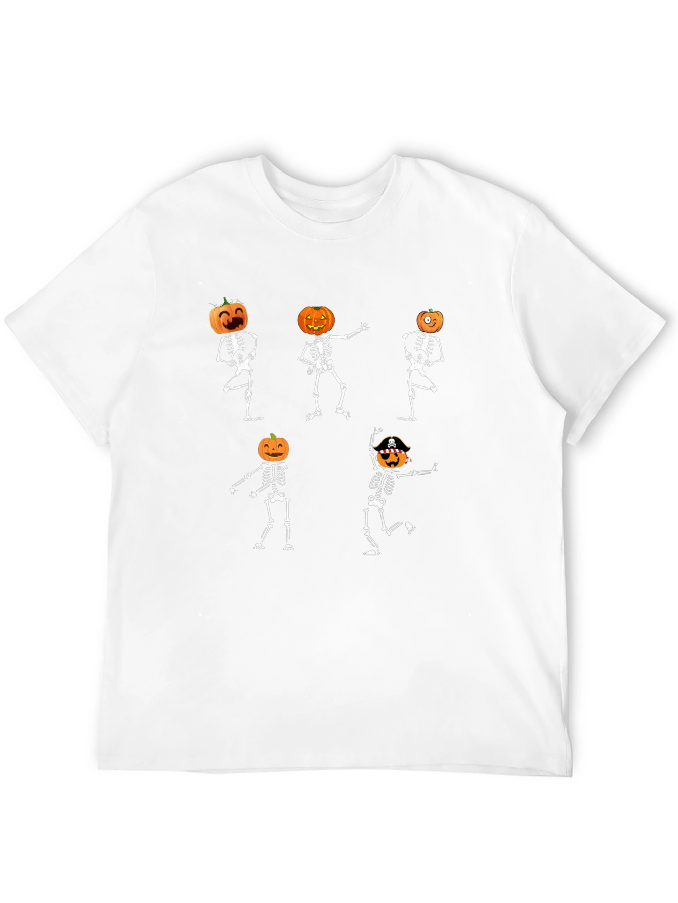 Halloween Dancing Pumpkin Skeleton T-Shirt