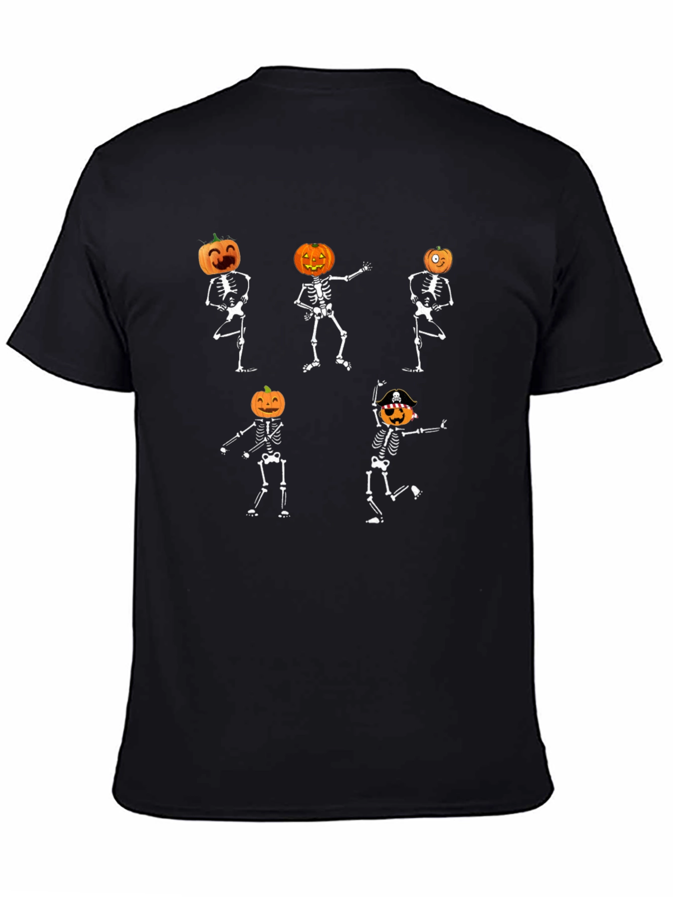 Halloween Dancing Pumpkin Skeleton T-Shirt