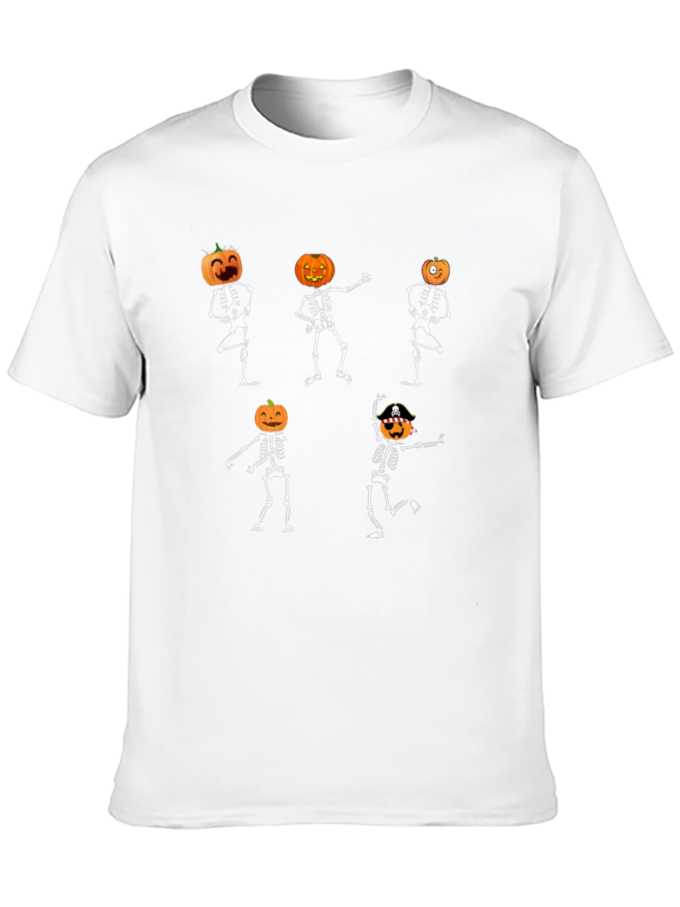 Halloween Dancing Pumpkin Skeleton T-Shirt