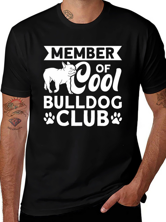 Cool Bulldog Club T-Shirt - Member Graphic Tee