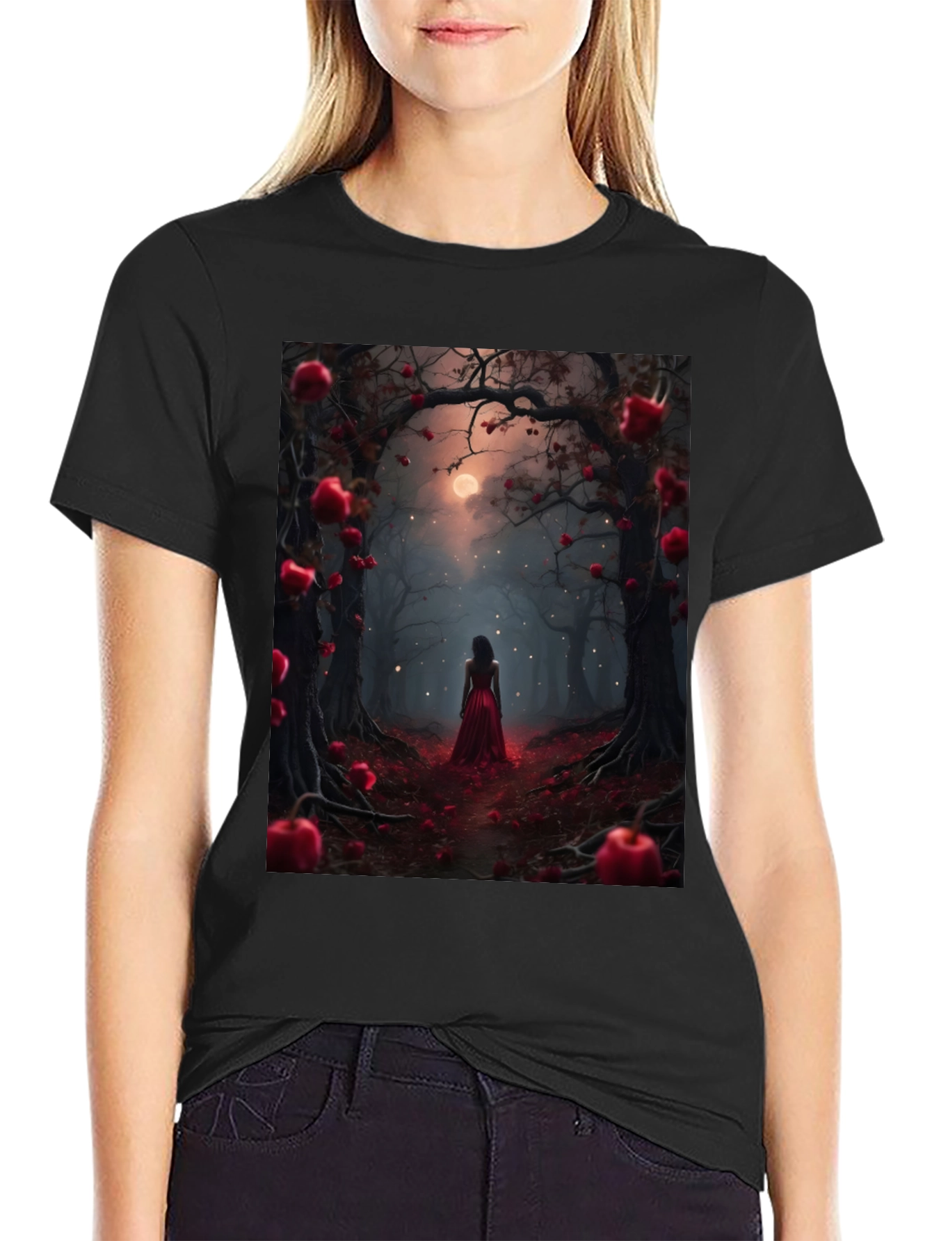 Enchanted Forest Graphic Tee - Mystical Adventure Shirt