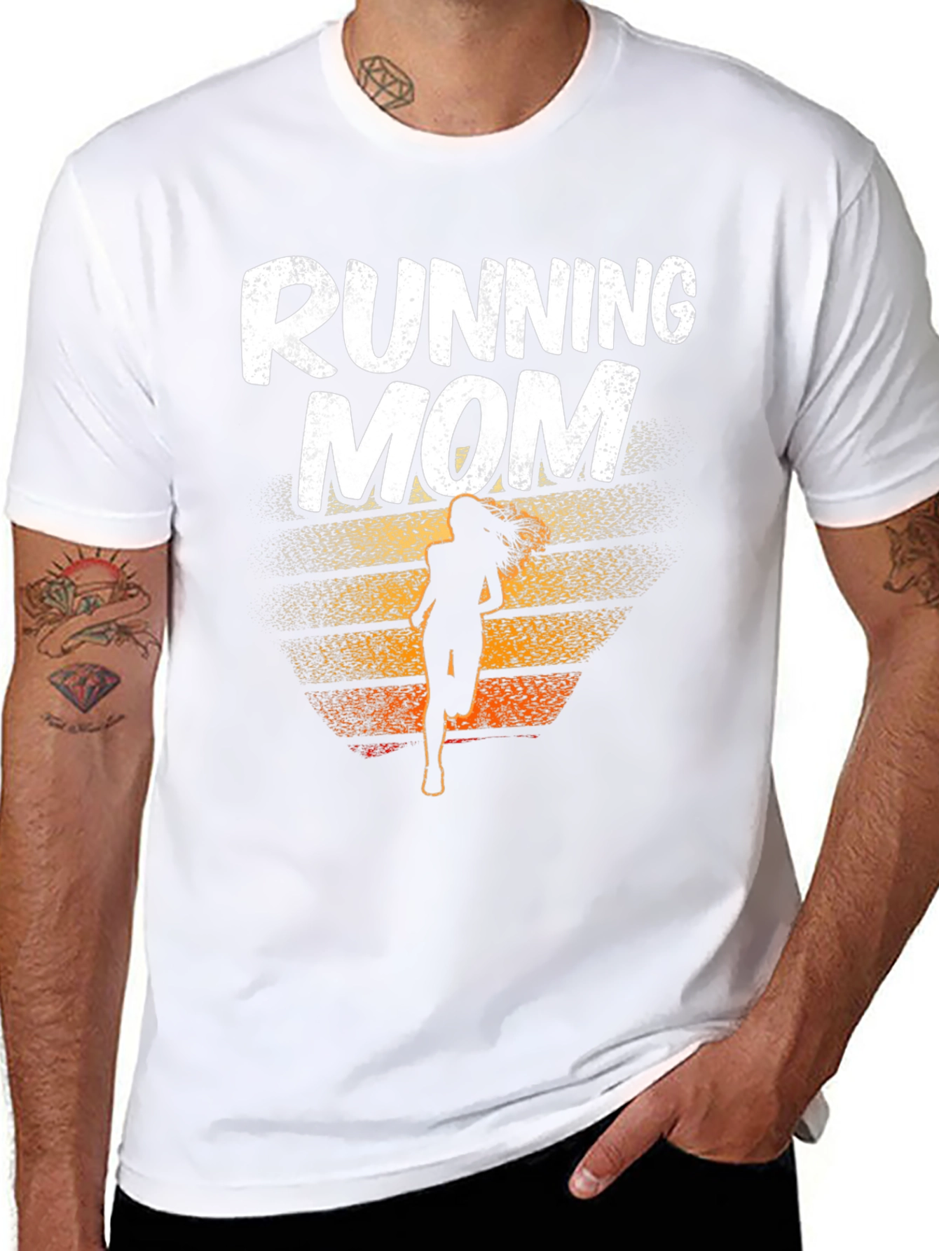 Running Mom Graphic T-Shirt - Athlete Mother Gift