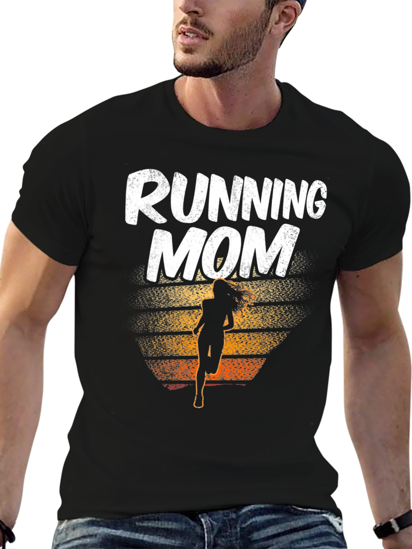Running Mom Graphic T-Shirt - Athlete Mother Gift