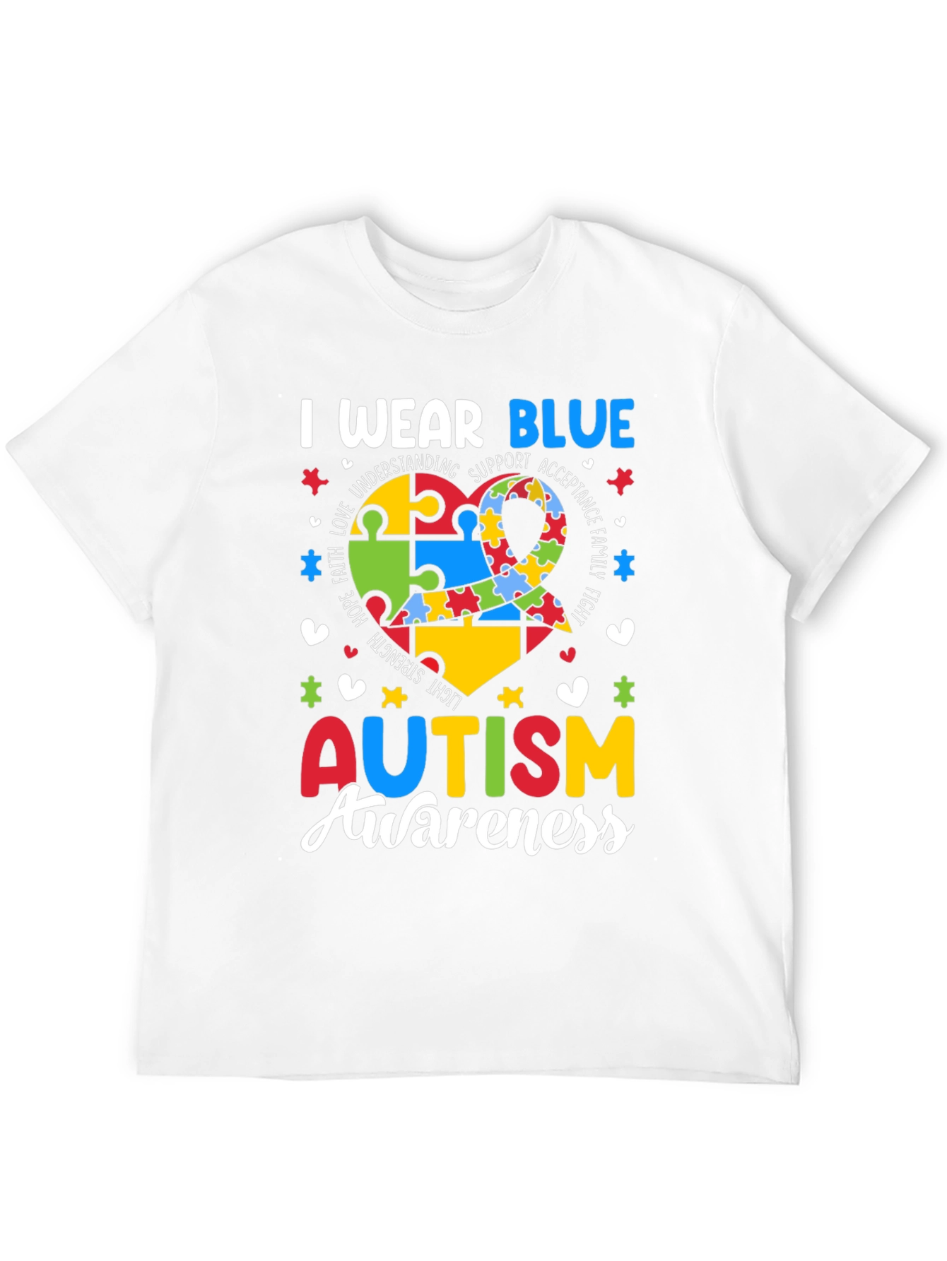 Autism Awareness T-Shirt - I Wear Blue