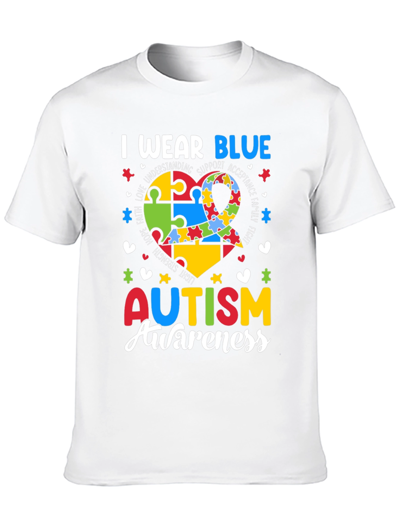 Autism Awareness T-Shirt - I Wear Blue