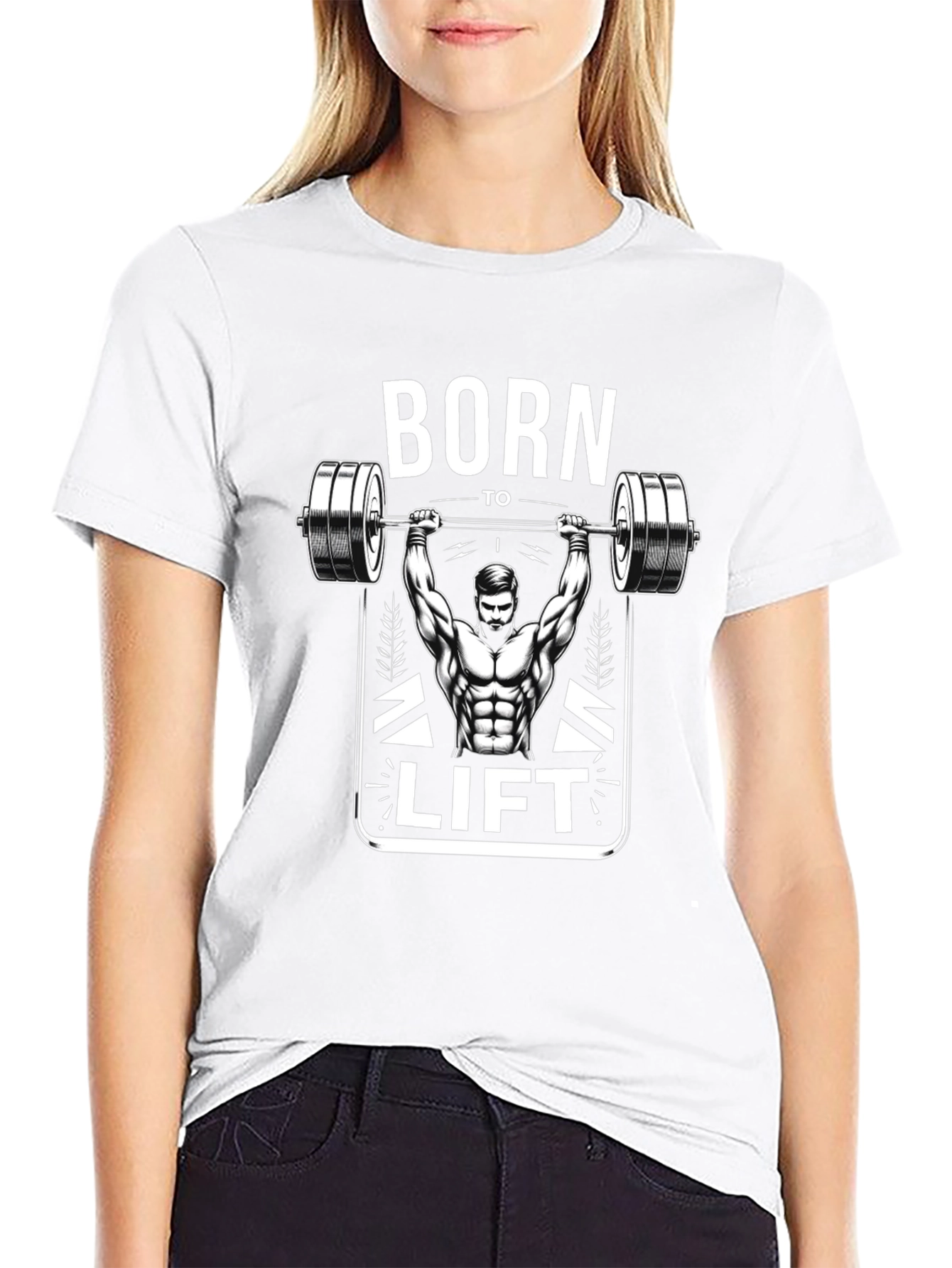 Born To Lift Black Graphic Tee Shirt