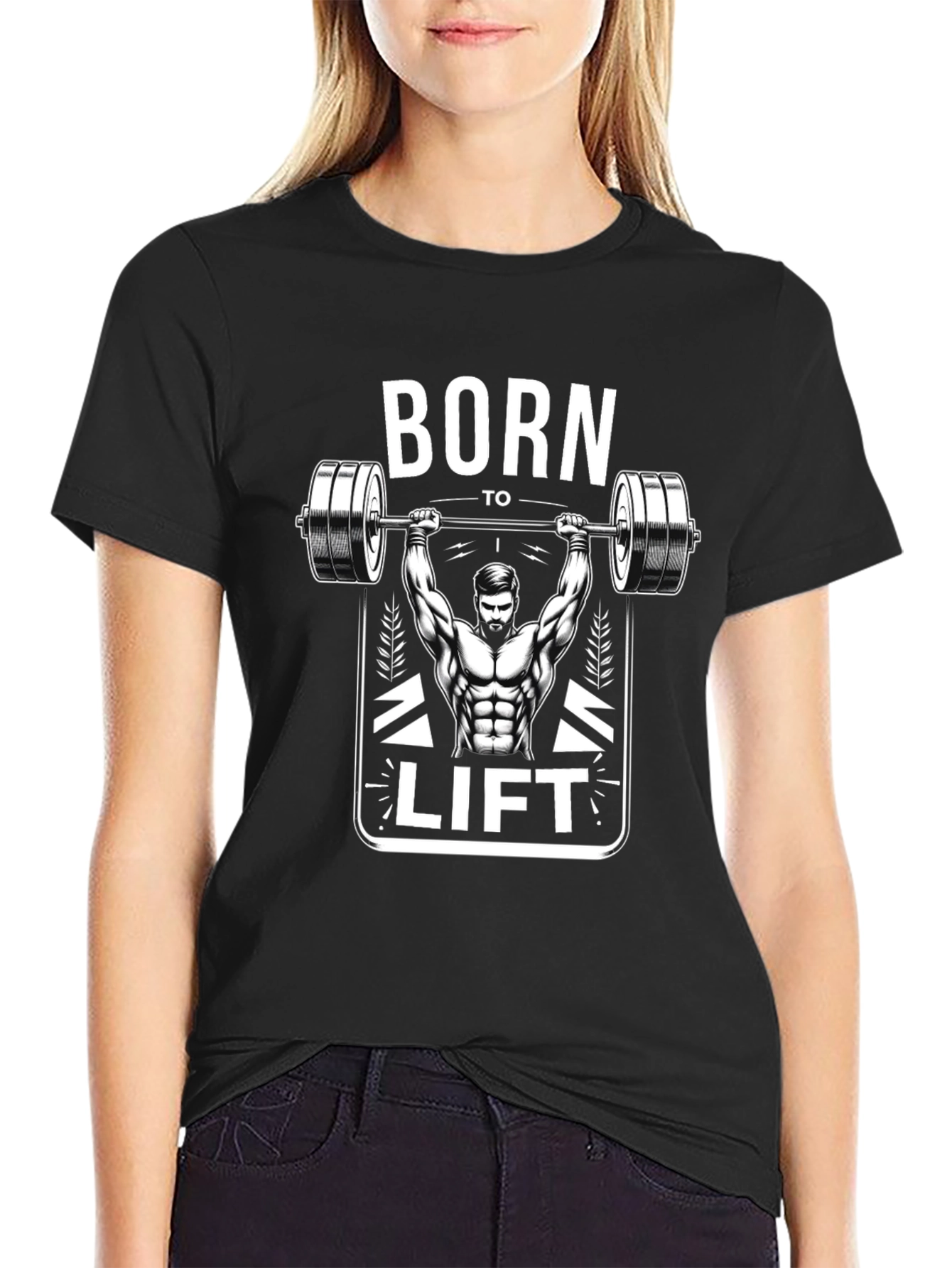 Born To Lift Black Graphic Tee Shirt