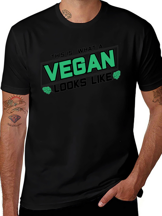 This is What A Vegan Looks Like Black T-Shirt