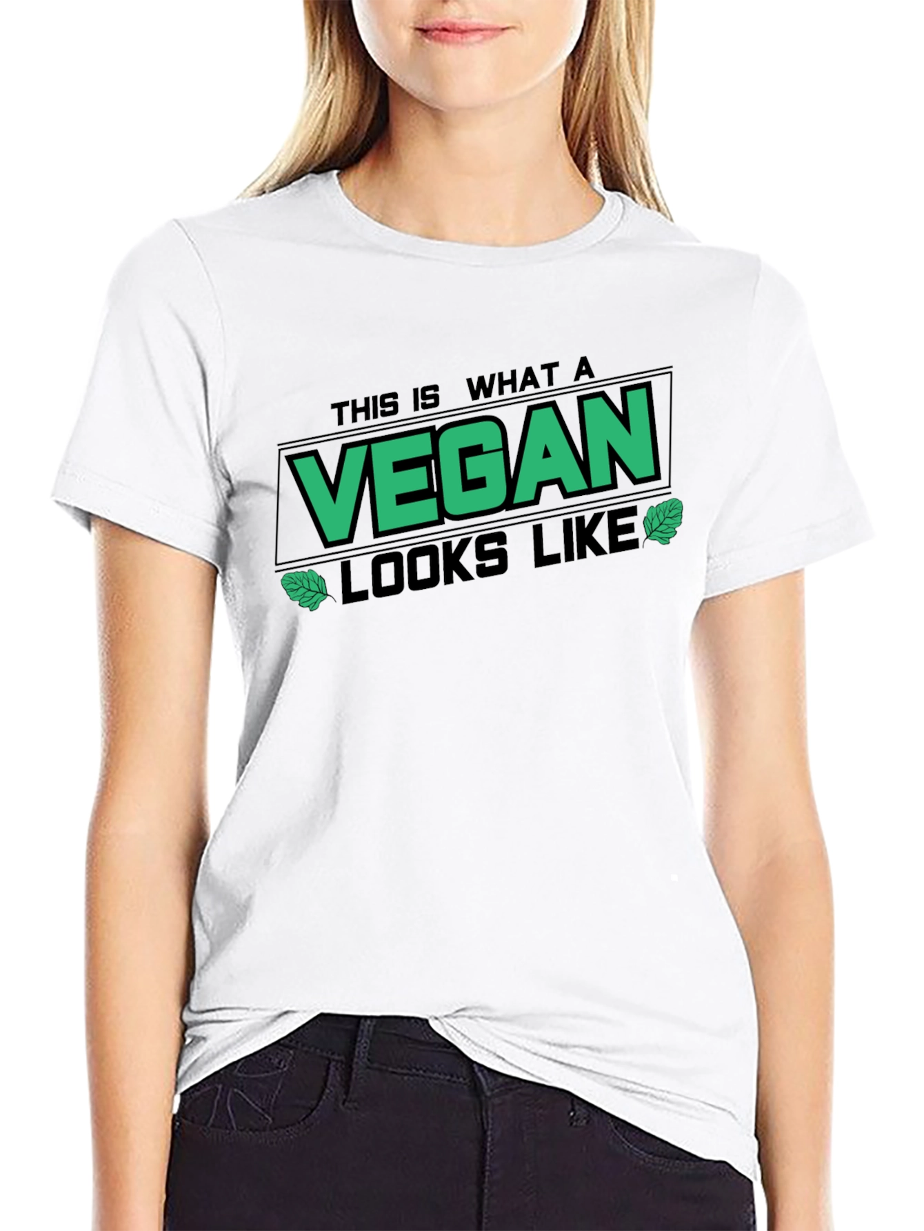 This is What A Vegan Looks Like Black T-Shirt
