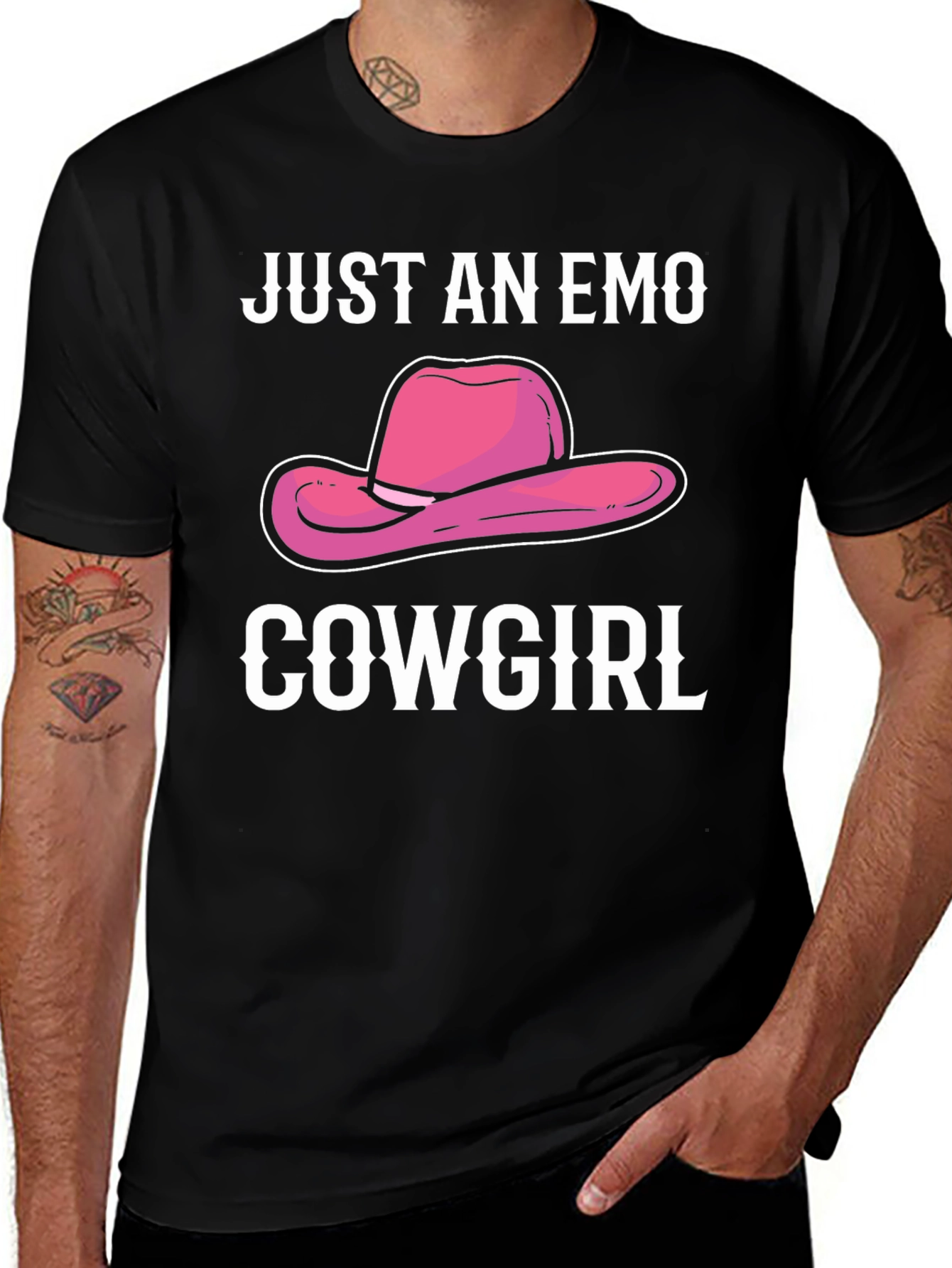 Just an Emo Cowgirl Graphic T-Shirt