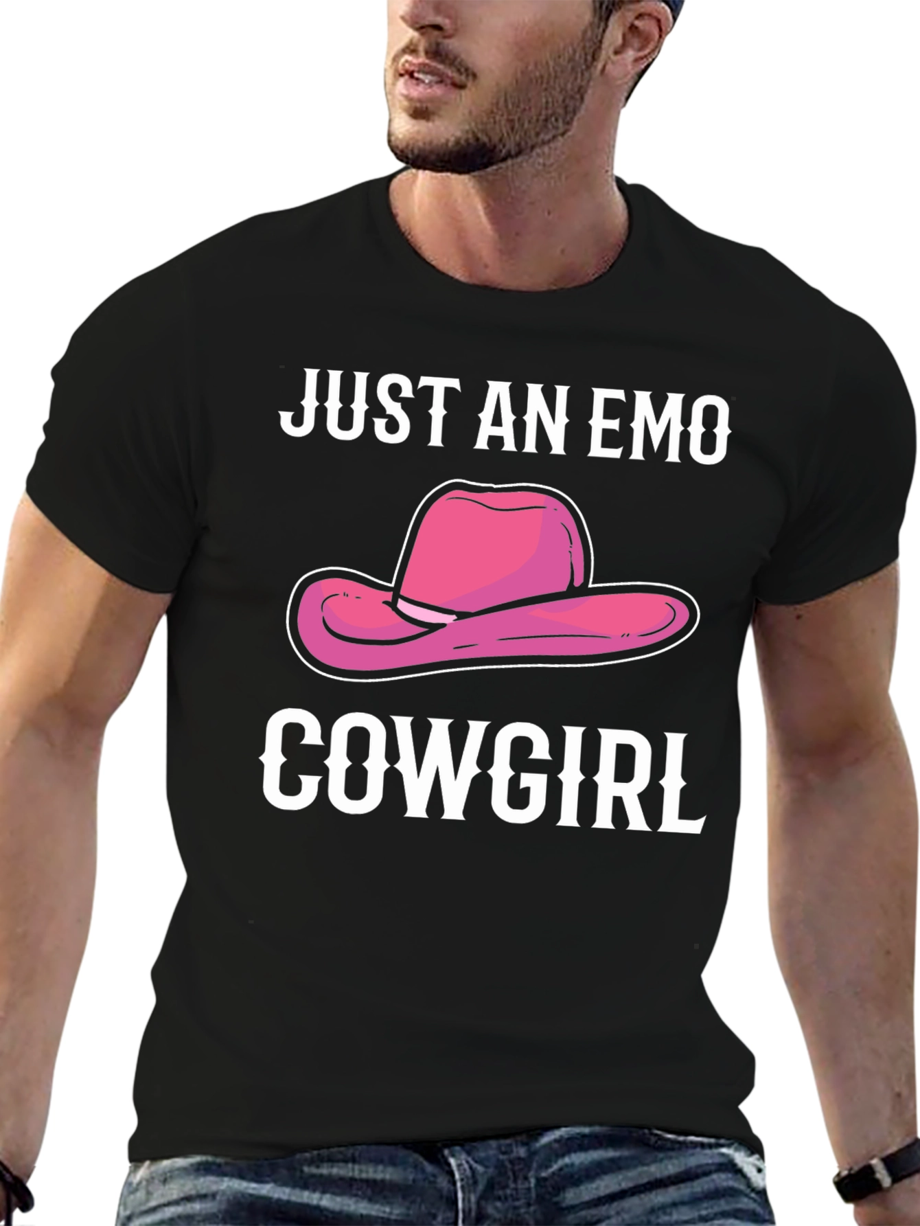 Just an Emo Cowgirl Graphic T-Shirt