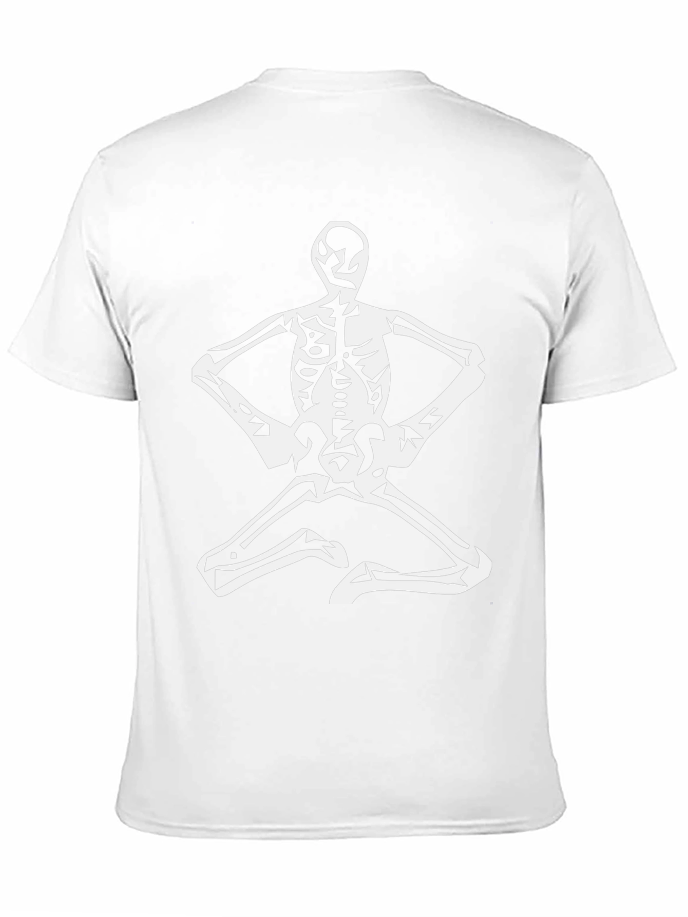 Skeleton Yoga T-Shirt - Black