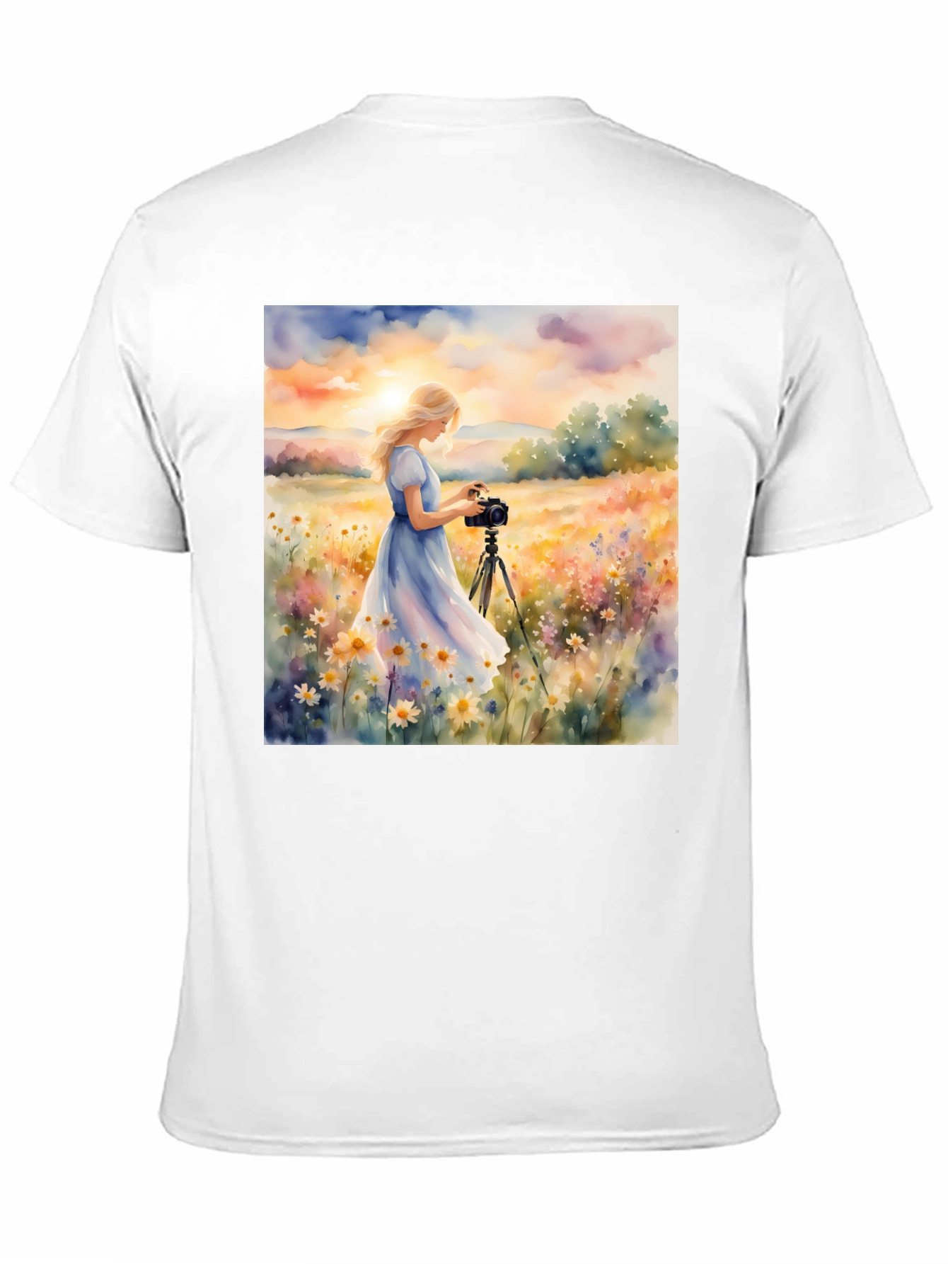 Floral Photographer Graphic T-Shirt