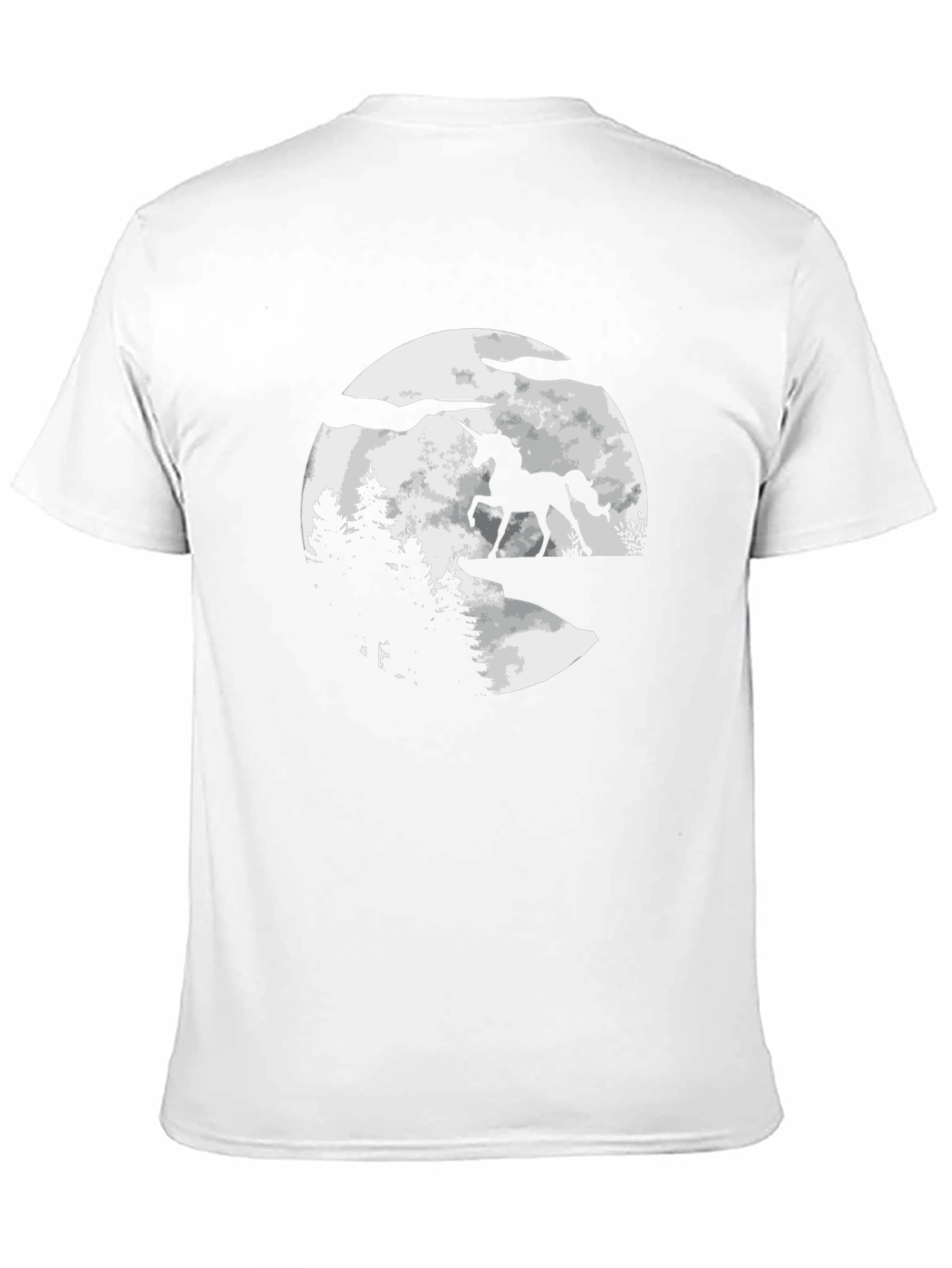 Unicorn Silhouette Moon Graphic Tee