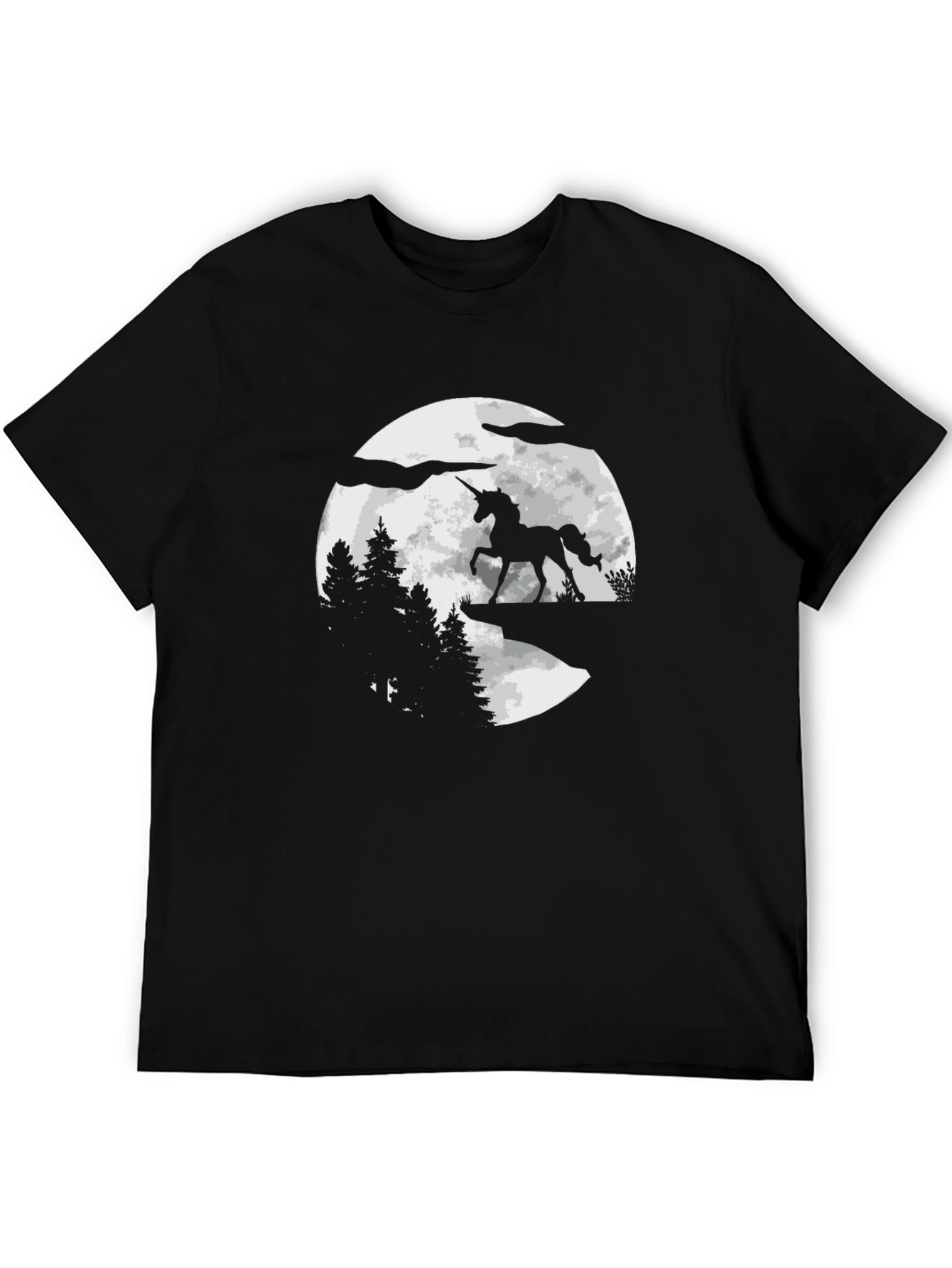 Unicorn Silhouette Moon Graphic Tee