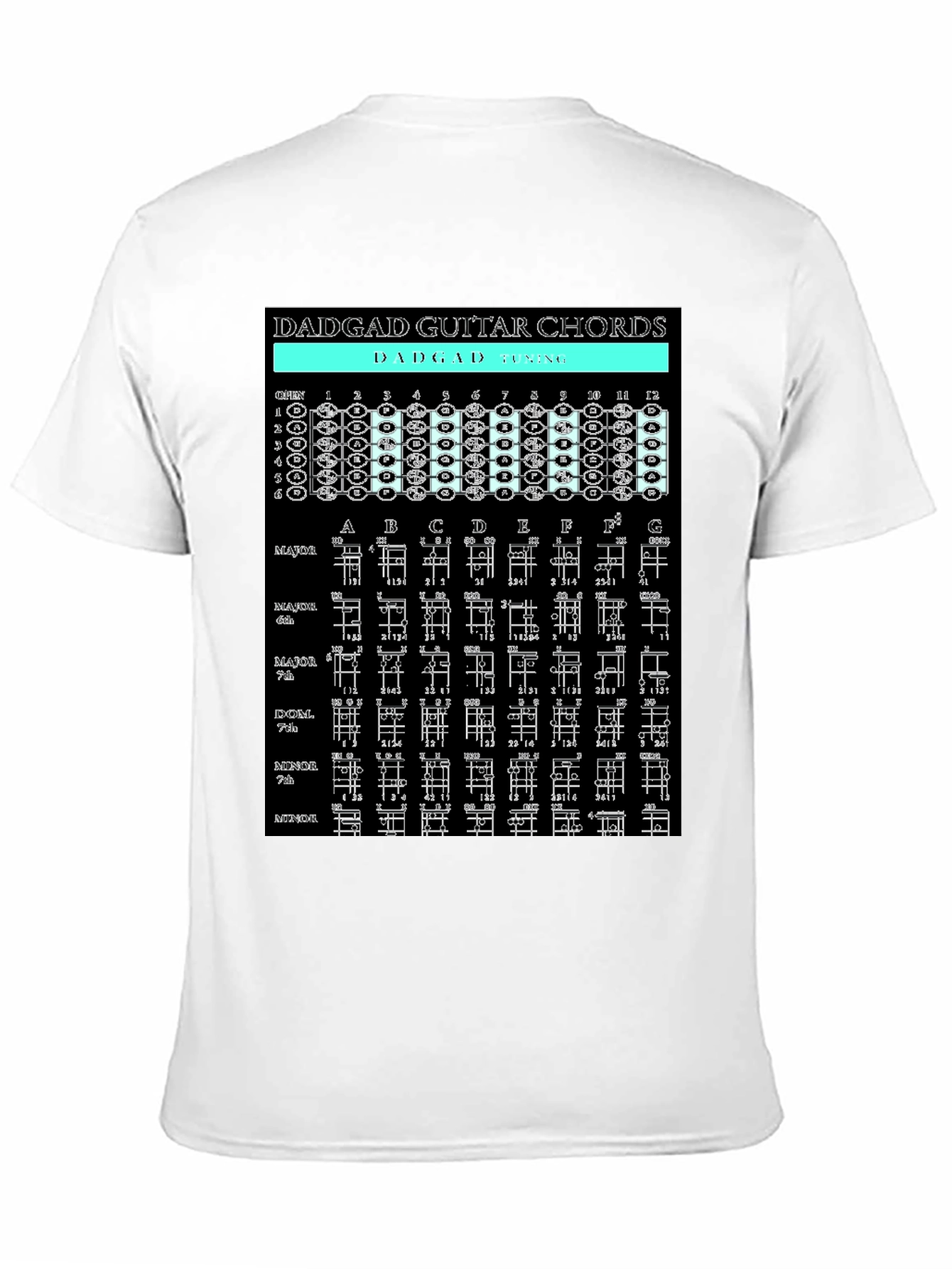 DADGAD Guitar Chords T-Shirt - Musician Tee