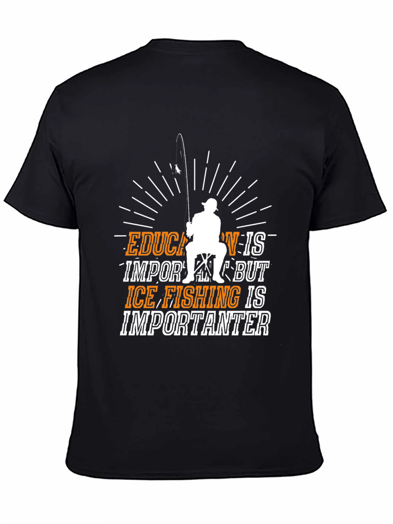 Ice Fishing is Importanter Funny T-Shirt