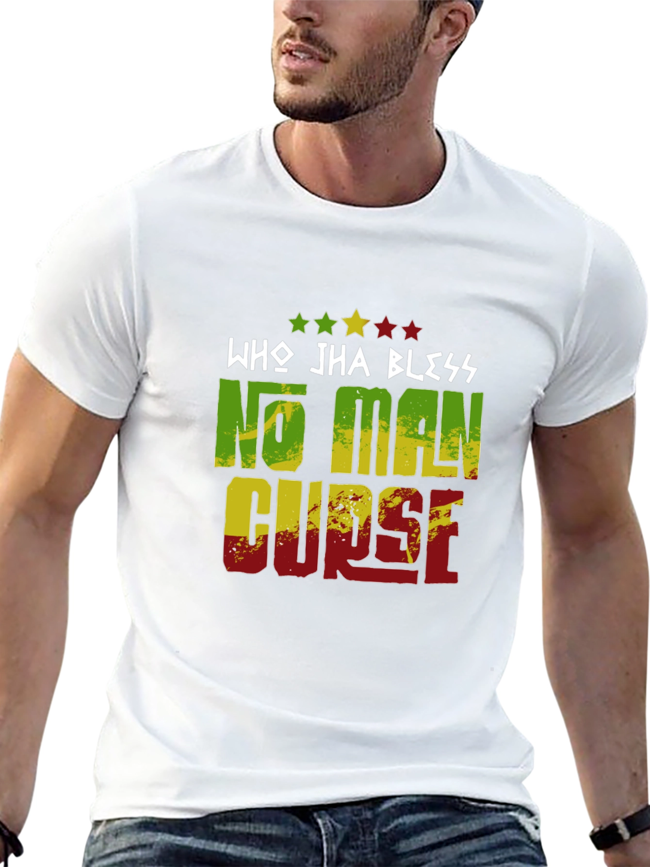 Who Jha Bless No Man Curse Graphic Tee