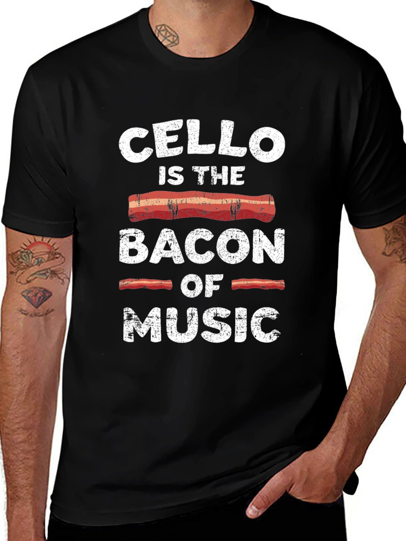 Cello is the Bacon of Music Funny T-Shirt