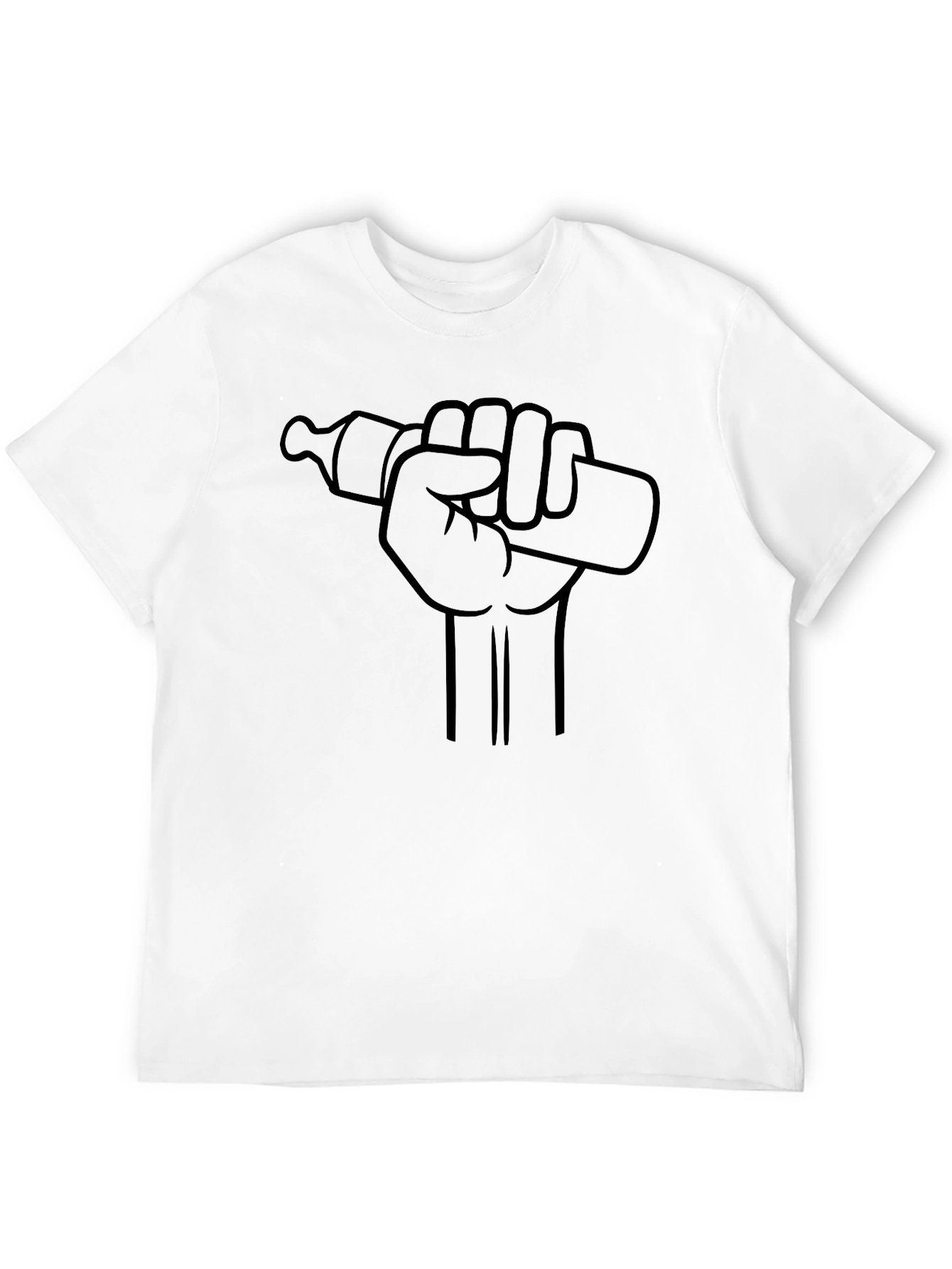 Baby Bottle Power Fist Graphic T-Shirt