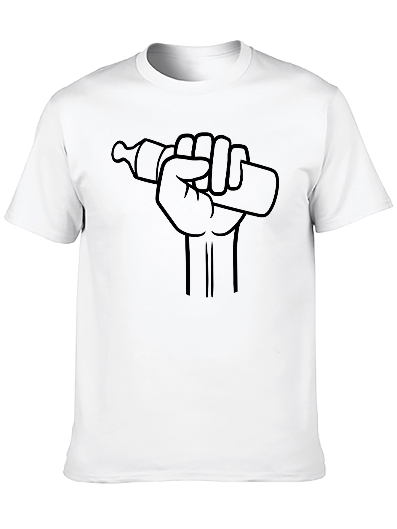 Baby Bottle Power Fist Graphic T-Shirt