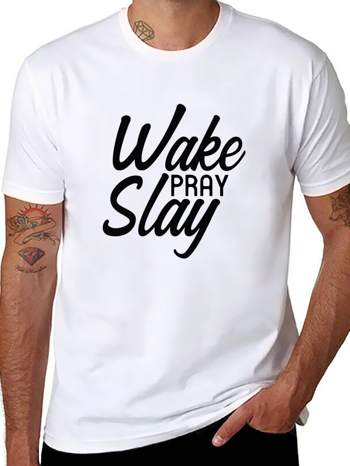 Wake Pray Slay Black T-Shirt