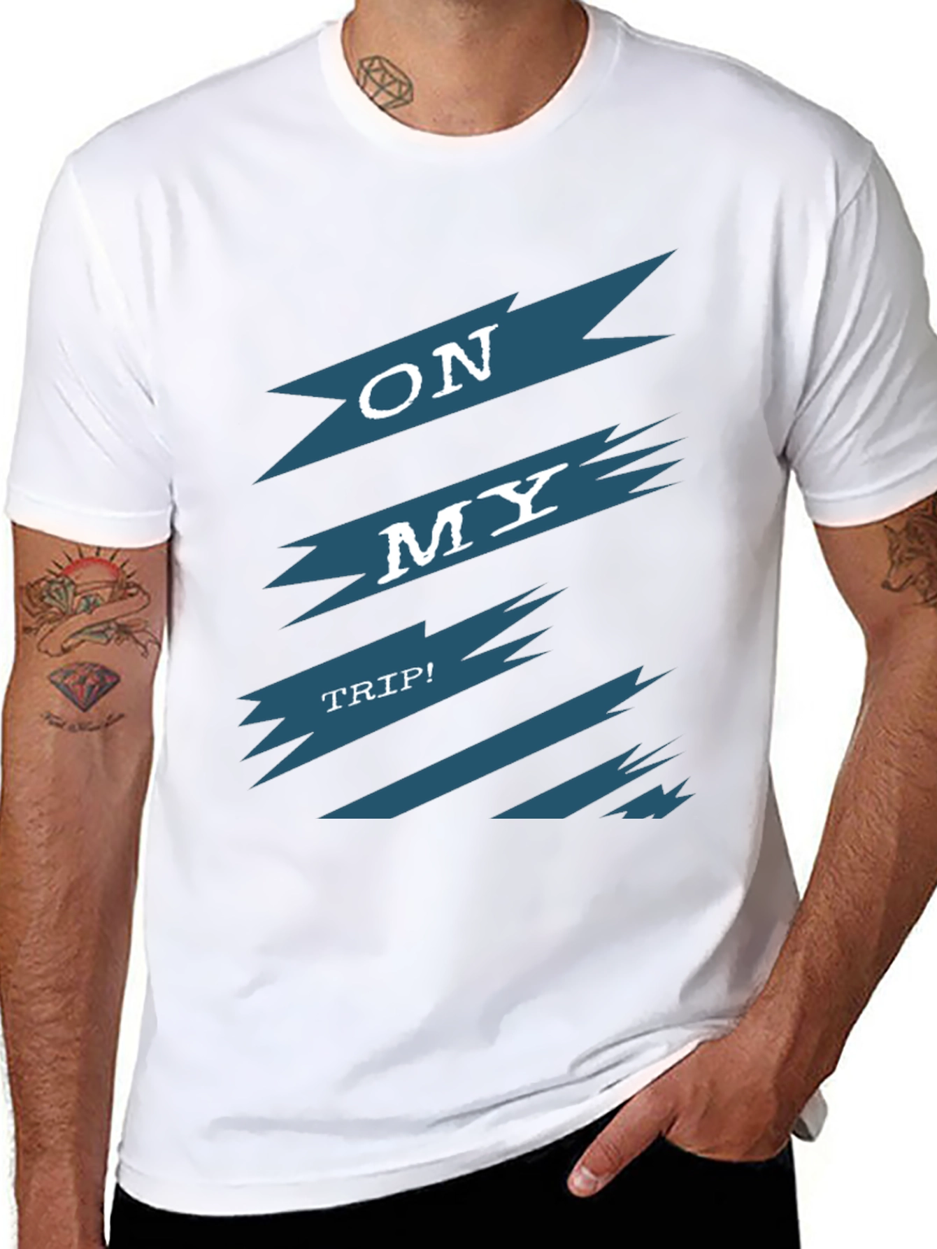 On My Trip Graphic Tee - Cool Adventure Shirt