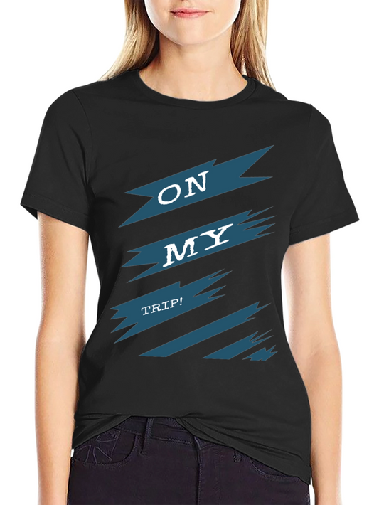 On My Trip Graphic Tee - Cool Adventure Shirt