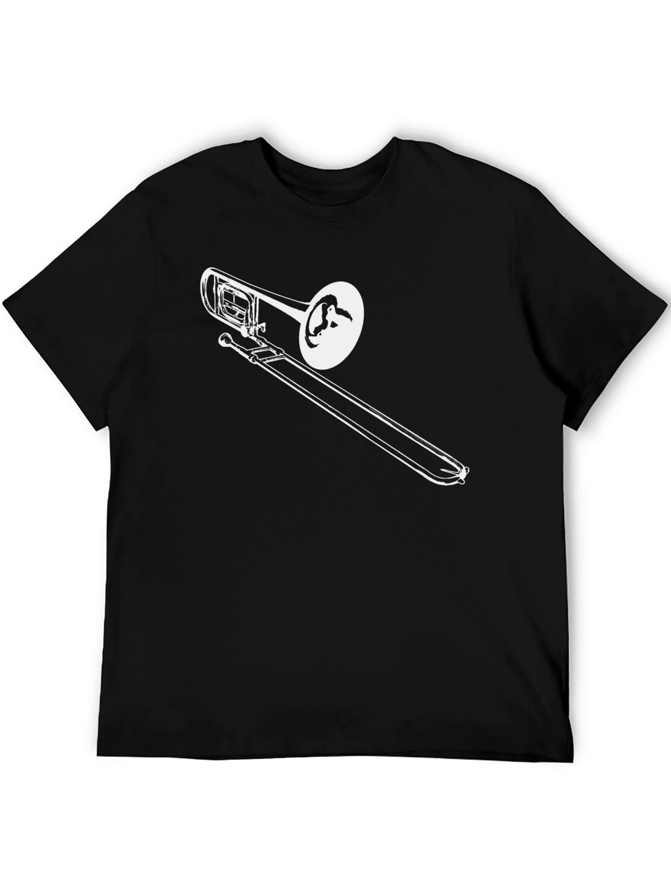Trombone Graphic T-Shirt - Cool Music Lover Tee