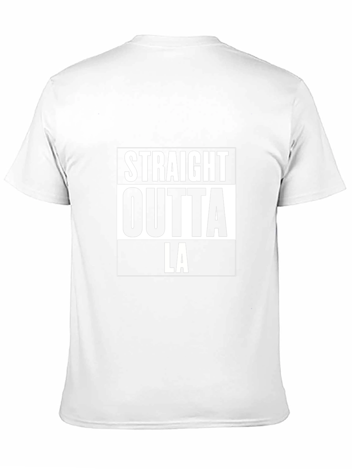 Straight Outta LA Black Graphic Tee