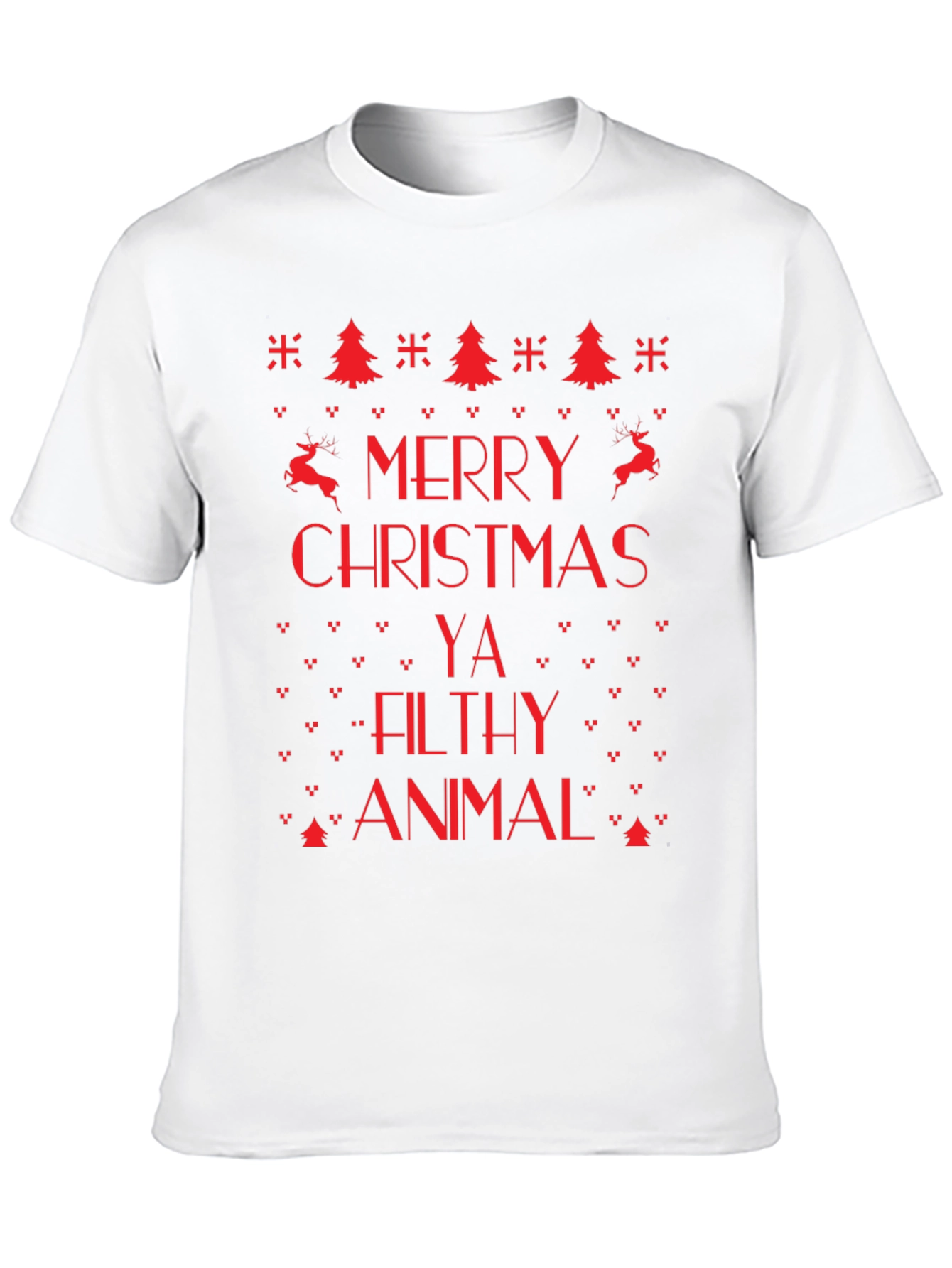 Merry Christmas Ya Filthy Animal Tee