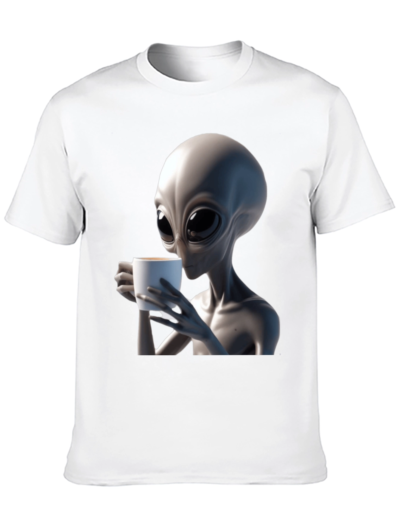 Alien Coffee Lover T-Shirt - Black