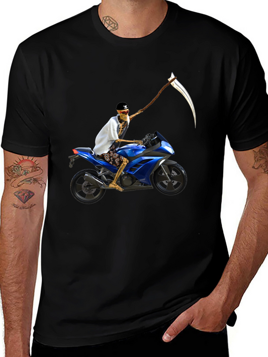 Skeleton Rider Graphic T-Shirt