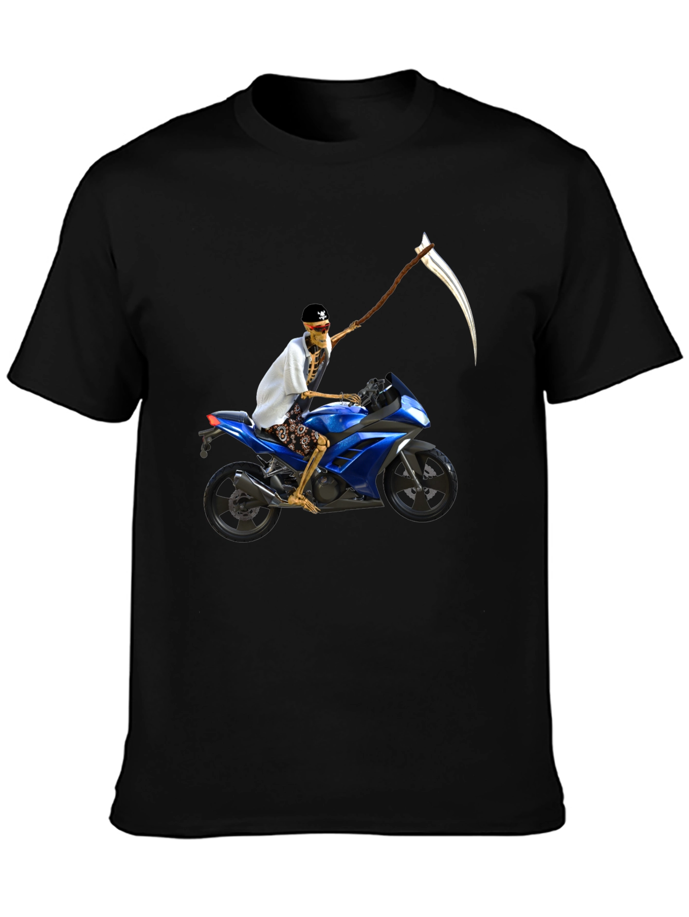 Skeleton Rider Graphic T-Shirt