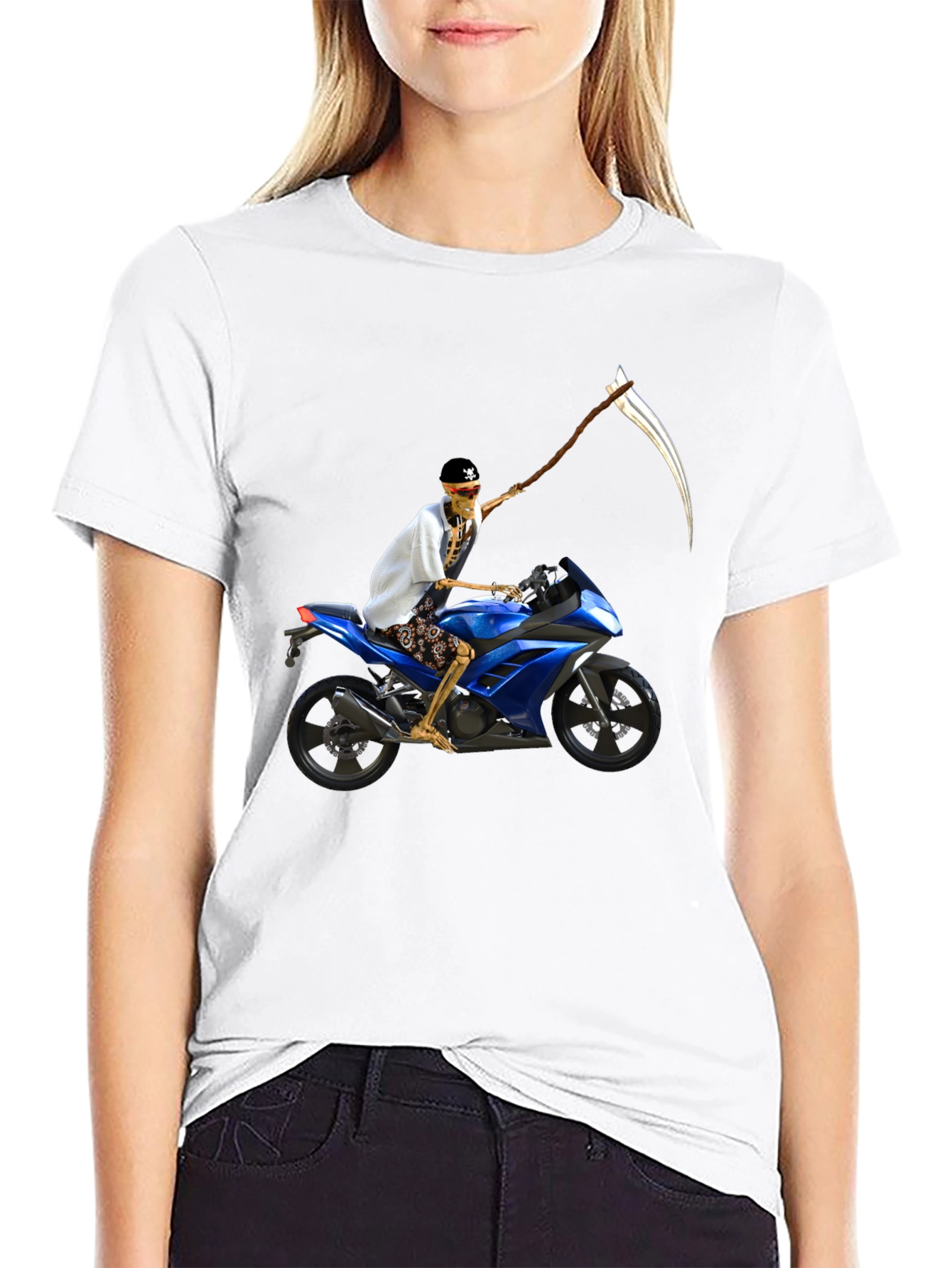 Skeleton Rider Graphic T-Shirt