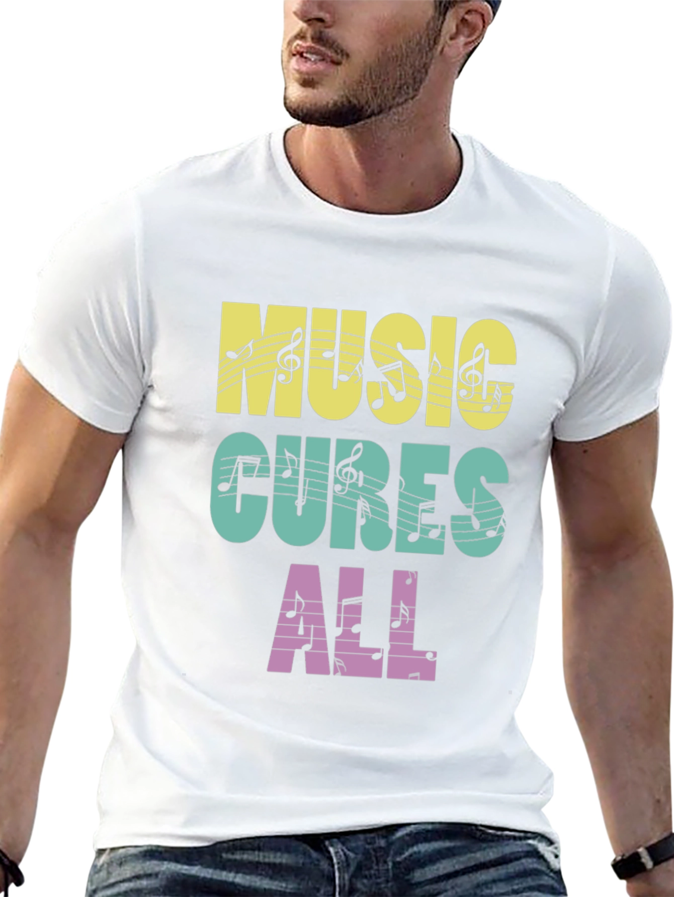 Music Cures All Graphic T-Shirt