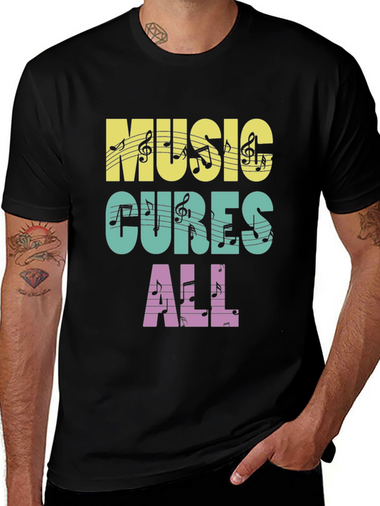 Music Cures All Graphic T-Shirt