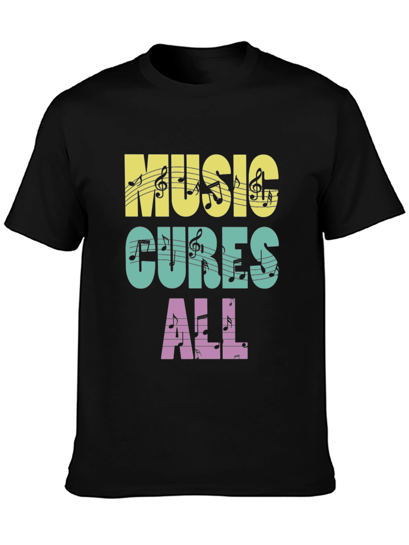Music Cures All Graphic T-Shirt