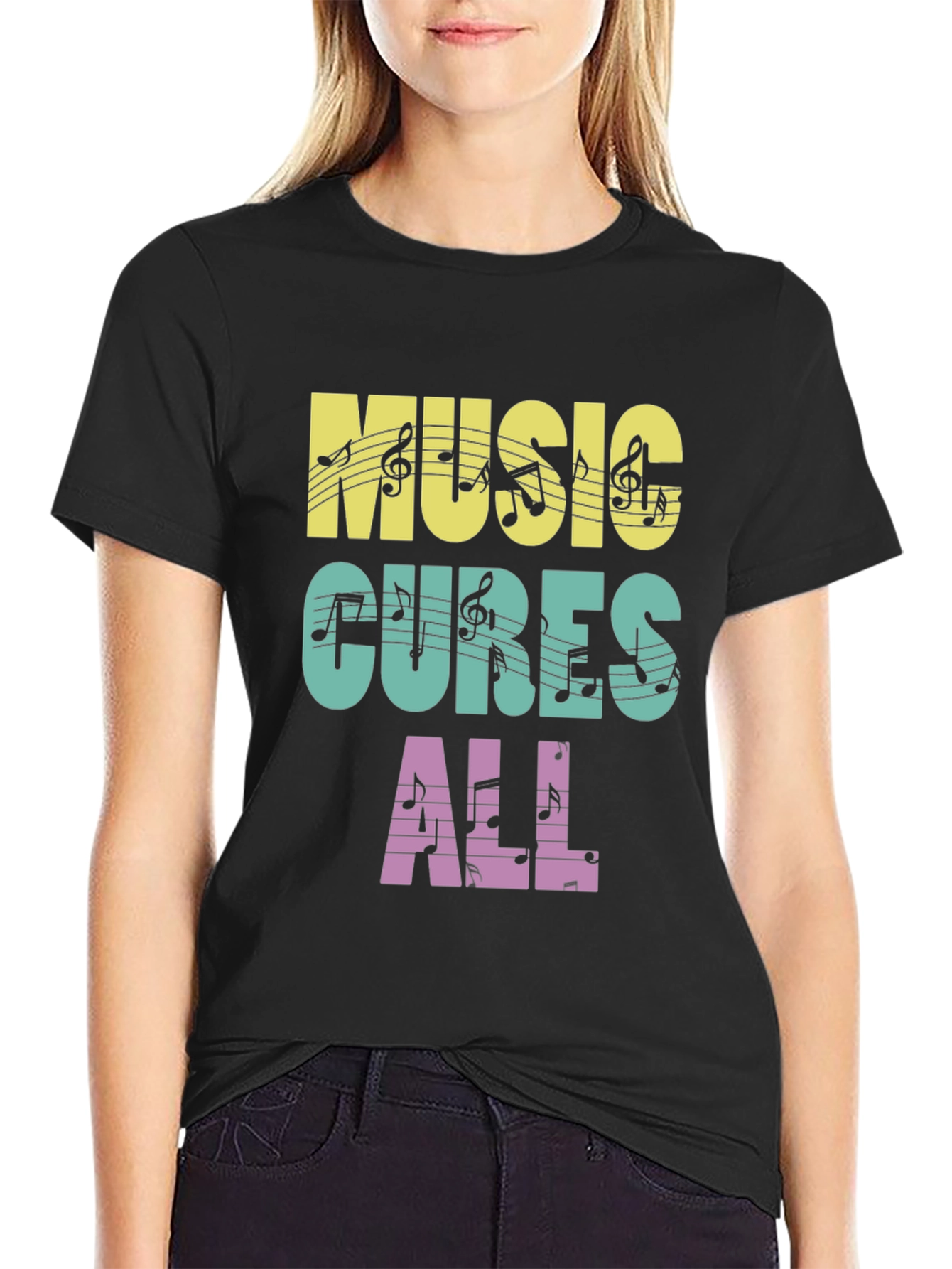 Music Cures All Graphic T-Shirt