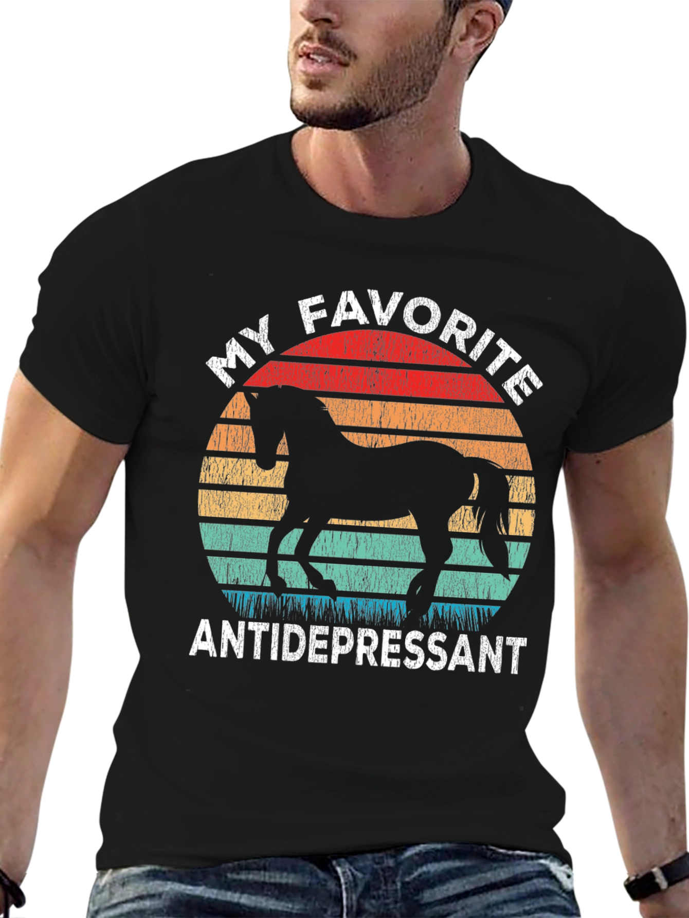 My Favorite Antidepressant Horse T-Shirt