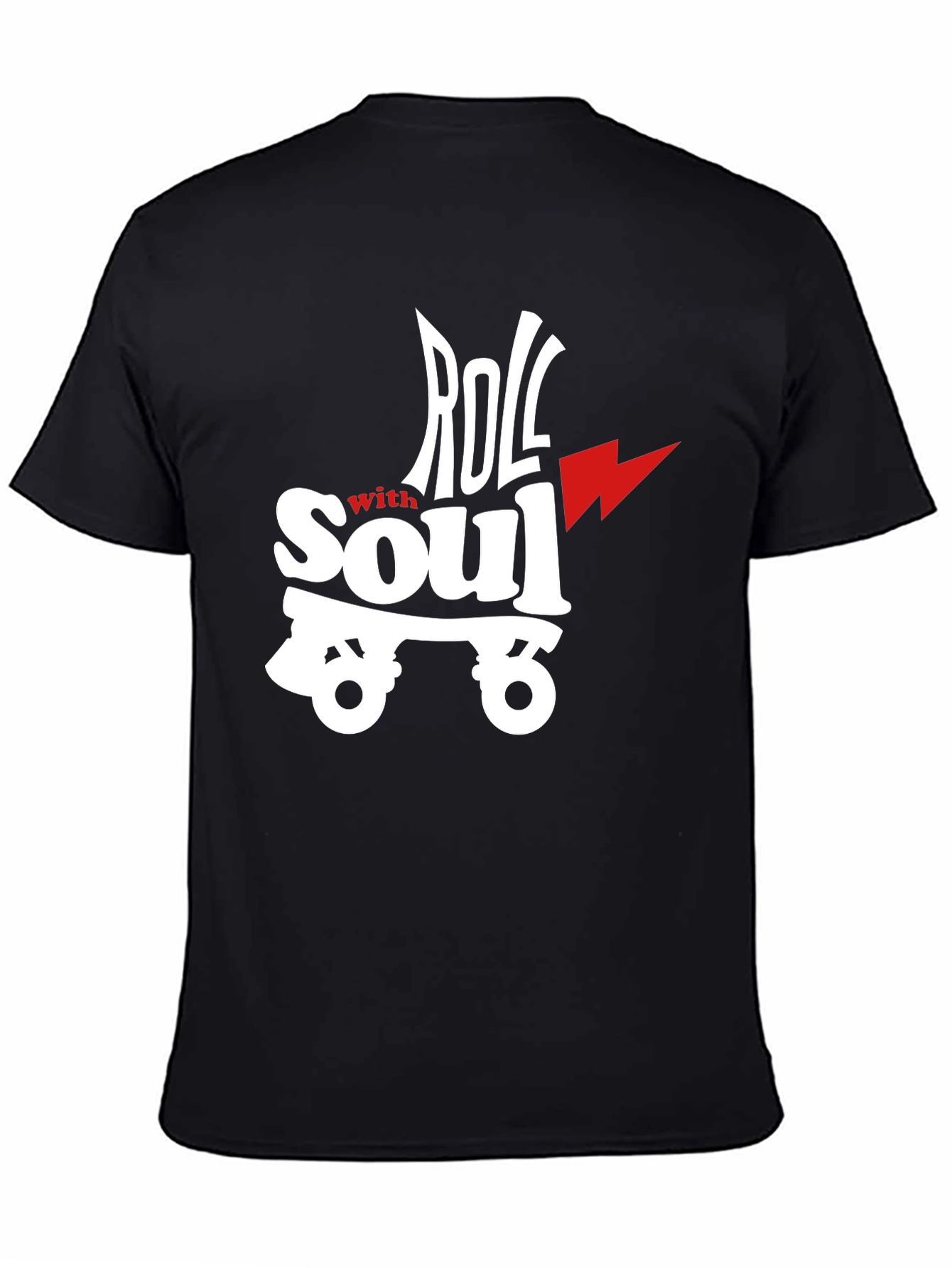 Roll With Soul Graphic T-Shirt - Black