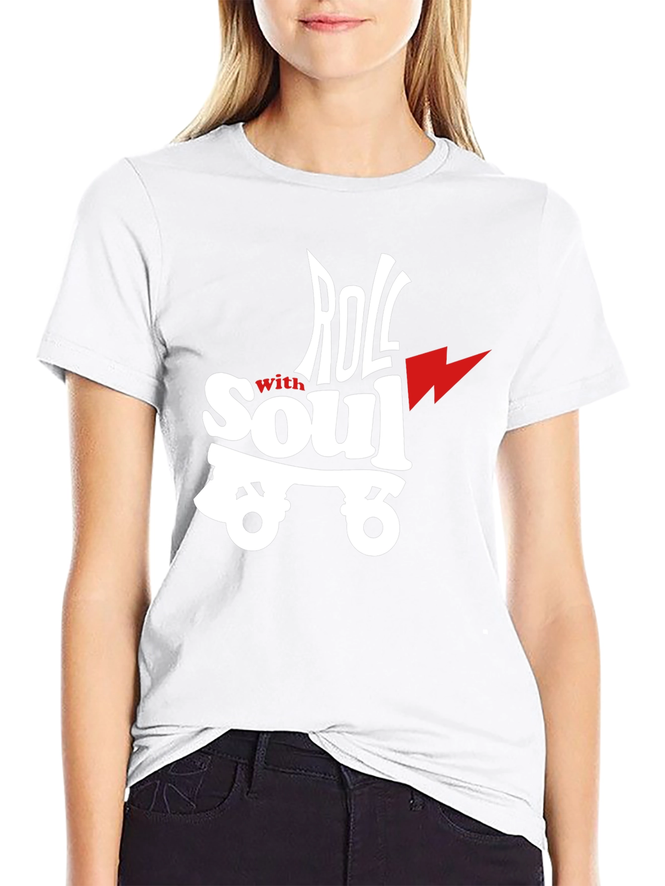 Roll With Soul Graphic T-Shirt - Black