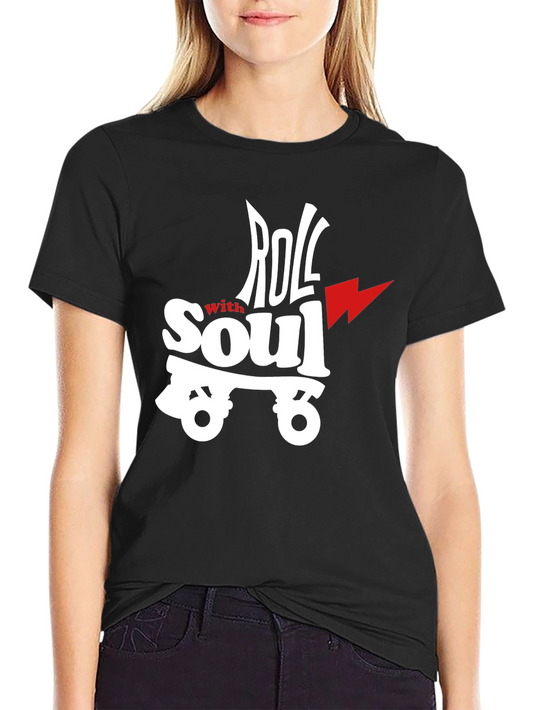 Roll With Soul Graphic T-Shirt - Black