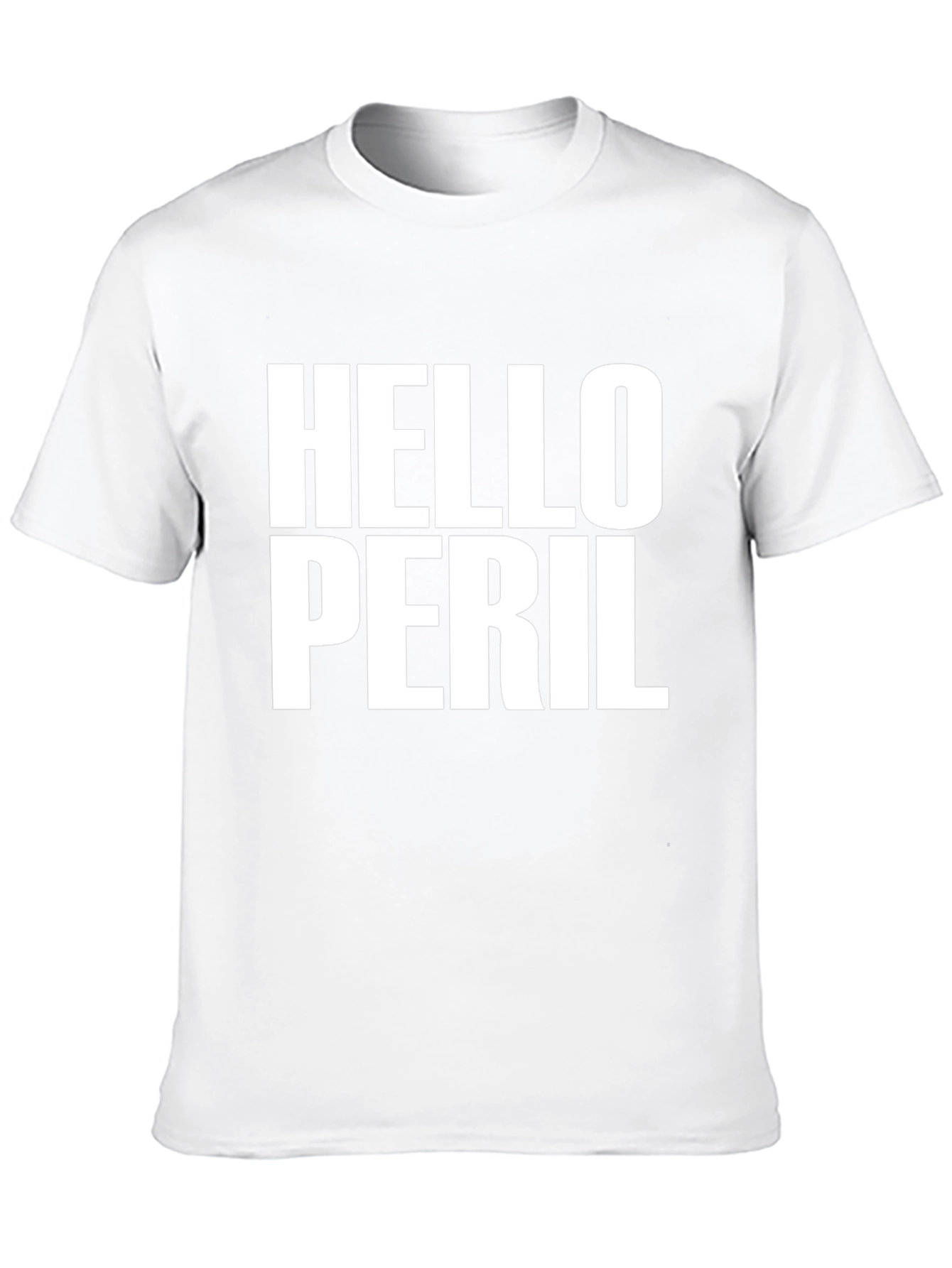 Hello Peril Graphic T-Shirt - Bold Statement Tee
