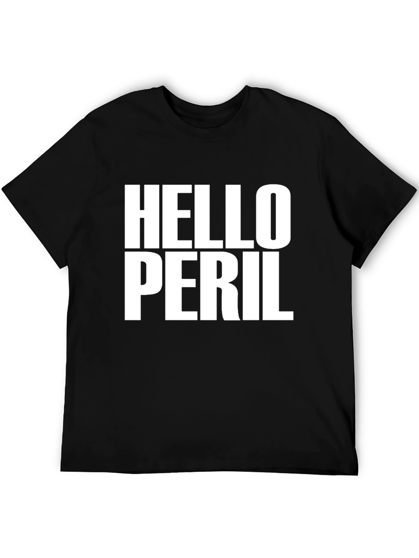 Hello Peril Graphic T-Shirt - Bold Statement Tee